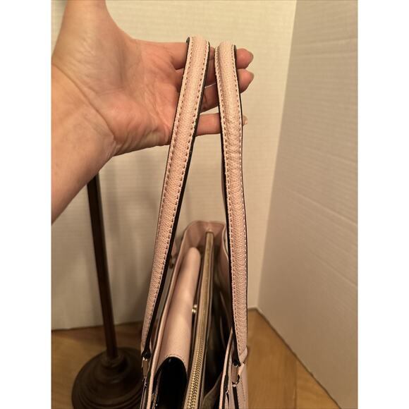 Guess Faux Pebbled Leather Purse Pink - Picture 11 of 14